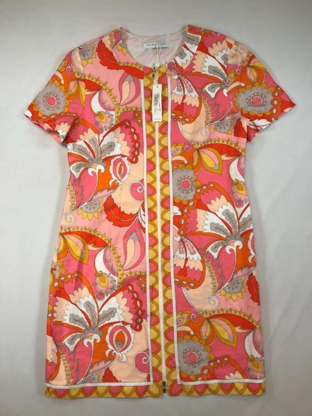NWT Trina Turk Women's Arboretum Short Sleeve Shift Dress Size 10